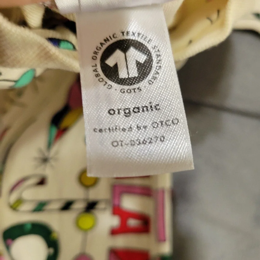 Hanna Andersson PJ Baby 3 Month Christmas‎ Pajama Green Red Fala Organic Stained